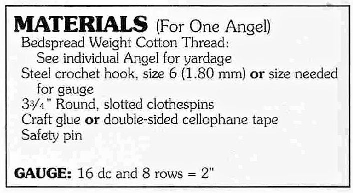 Vintage Crochet Patterns Christmas Clothespin Angel Ornaments PDF Instant Digital Download 11 Designs Cotton Thread Tree Trim or Garland