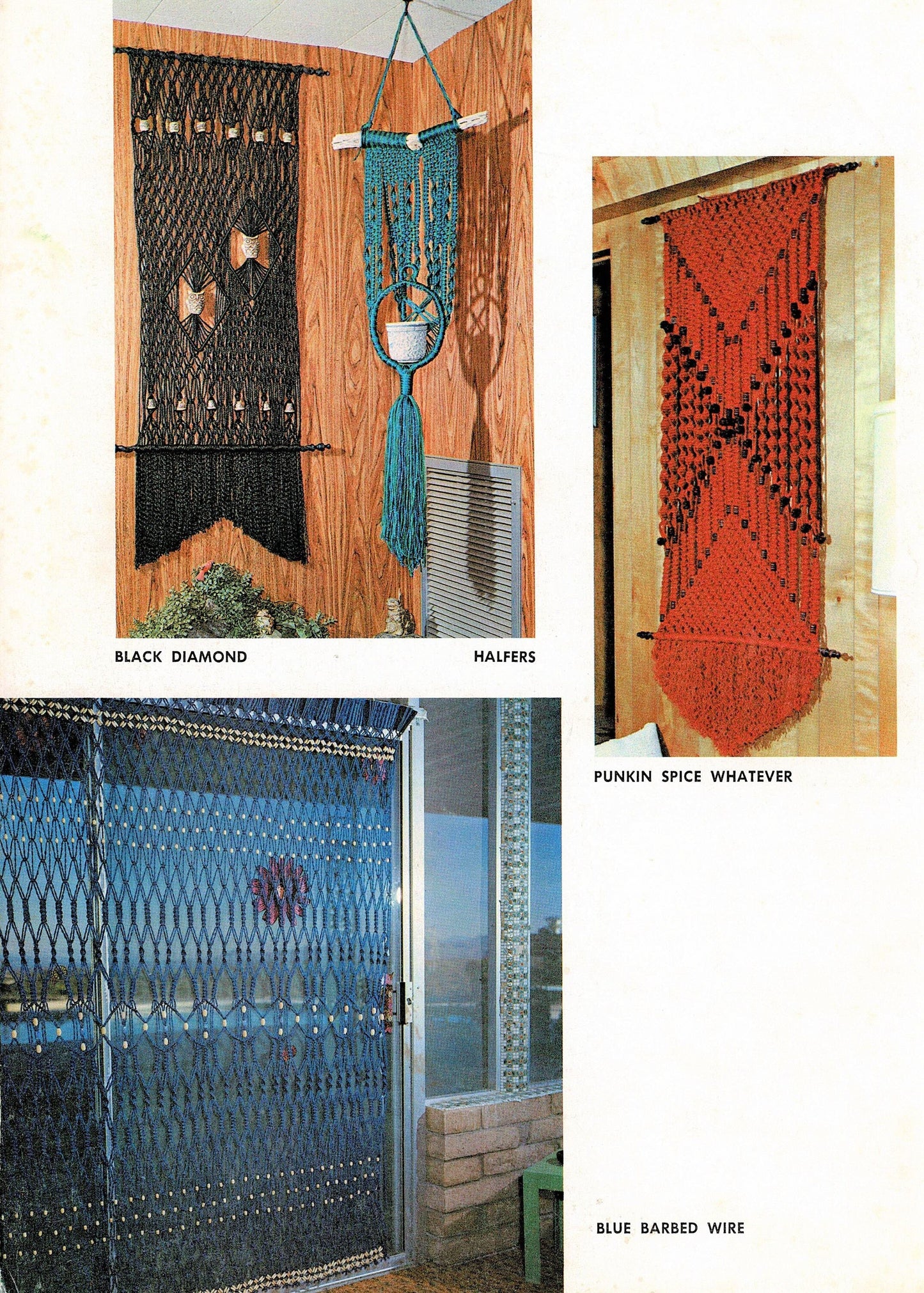 Vintage Macrame Patterns Knotting Matters Retro 1970s PDF Instant Digital Download Plant Pot Holders Wall Hangings Curtain 16 Projects