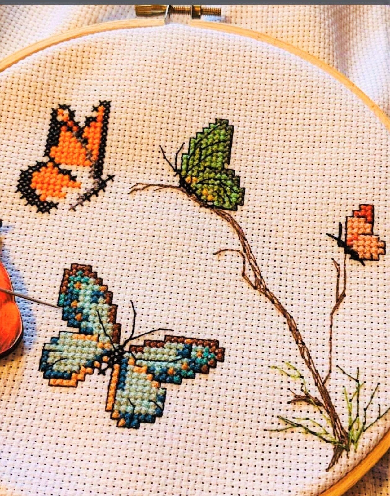 Vintage Cross Stitch Patterns Butterflies Moths Butterfly Motifs PDF Instant Digital Download 60 Embroidery Designs