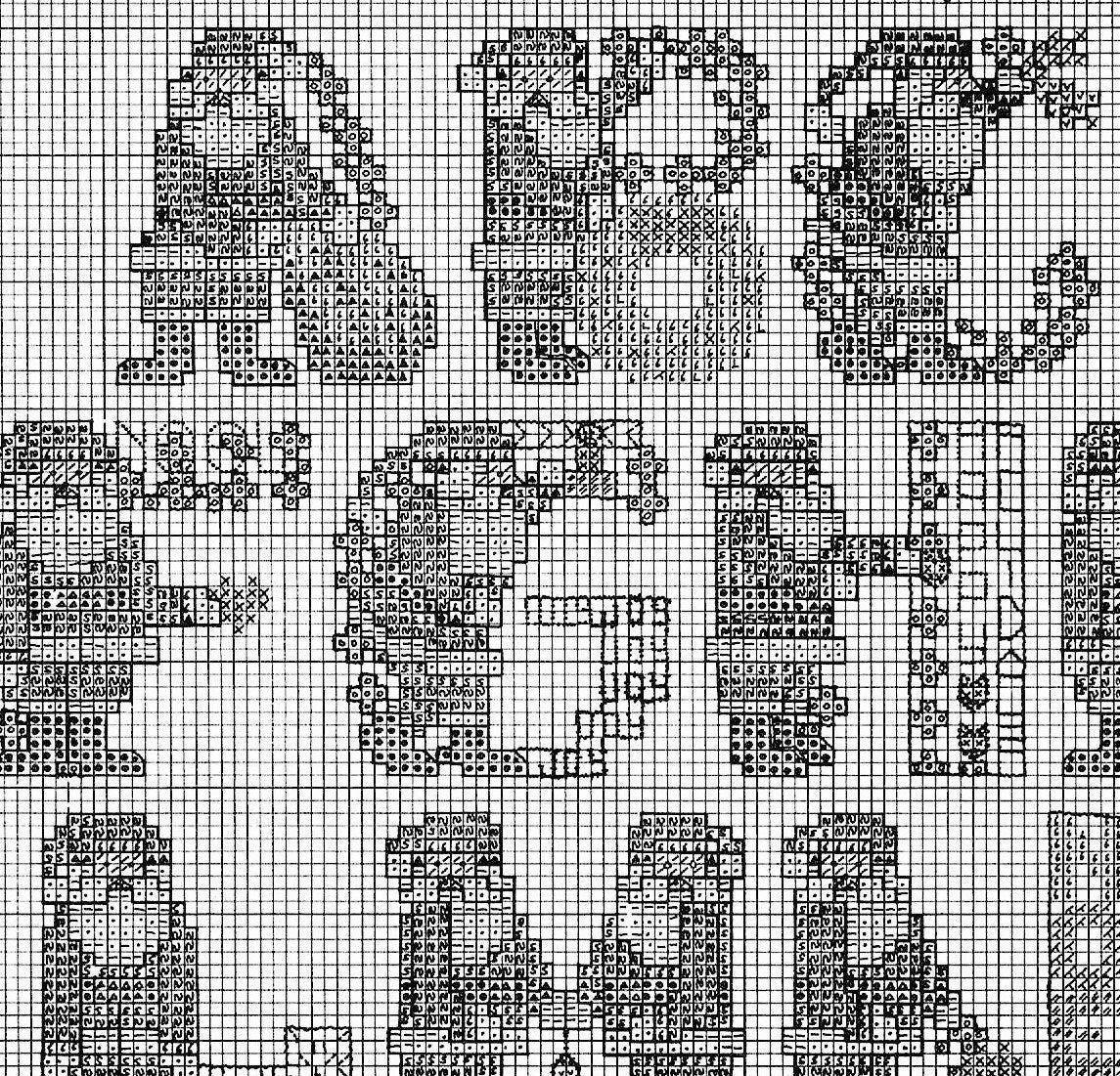 Vintage Cross Stitch Pattern Santa Claus Alphabet ABCs Father Christmas St. Nick PDF Instant Digital Download Holiday Embroidery Motifs