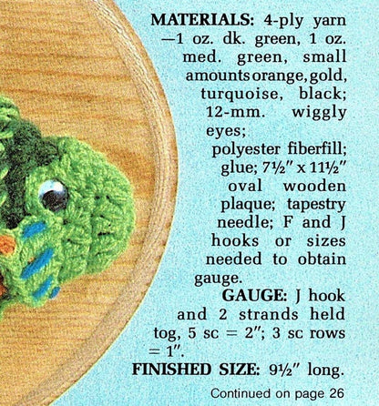 Vintage Crochet Pattern 9" Bass Fish Taxidermy Mounted Fish Trophy PDF Instant Digital Download Plush Stuffed Fishing Amigurumi 4 Ply