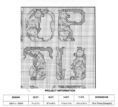 Vintage Cross Stitch Pattern Farm Animal Alphabet Samplers Cow Pig and Chicken ABCs PDF Instant Digital Download Barnyard Font Embroidery