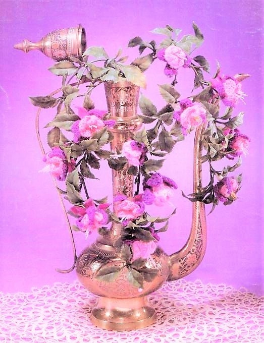 Vintage Crochet Pattern Fuchsia Flowers PDF Instant Digital Download Crocheted Artificial Floral Arrangement 2 Ply