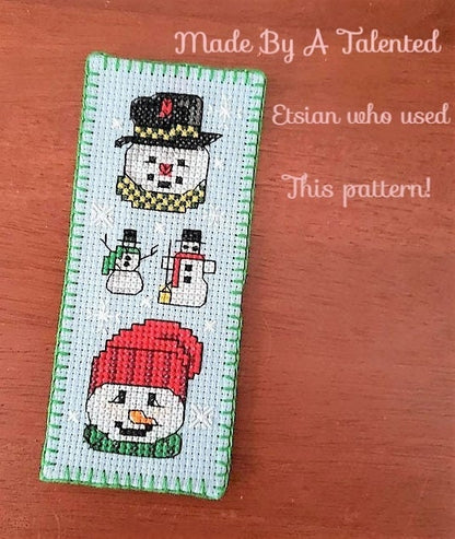 Vintage Cross Stitch Patterns Mini Snowmen Motifs PDF Instant Digital Download Embroidery 70 Winter Snowpeople Designs A1