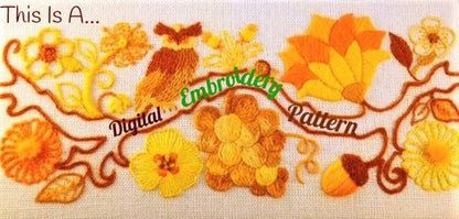 Vintage Embroidery Pattern 9" Beautiful Boho Butterfly Metal Inlay Wings PDF Instant Digital Download Retro Mod Bohemian Wall Hanging