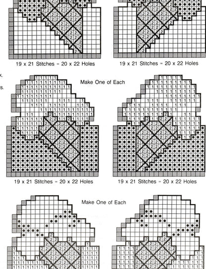 Vintage Plastic Canvas Patterns 3.5" Mini Cupcake and Ice Cream Treat Holder Baskets PDF Instant Digital Download Birthday Party Shower