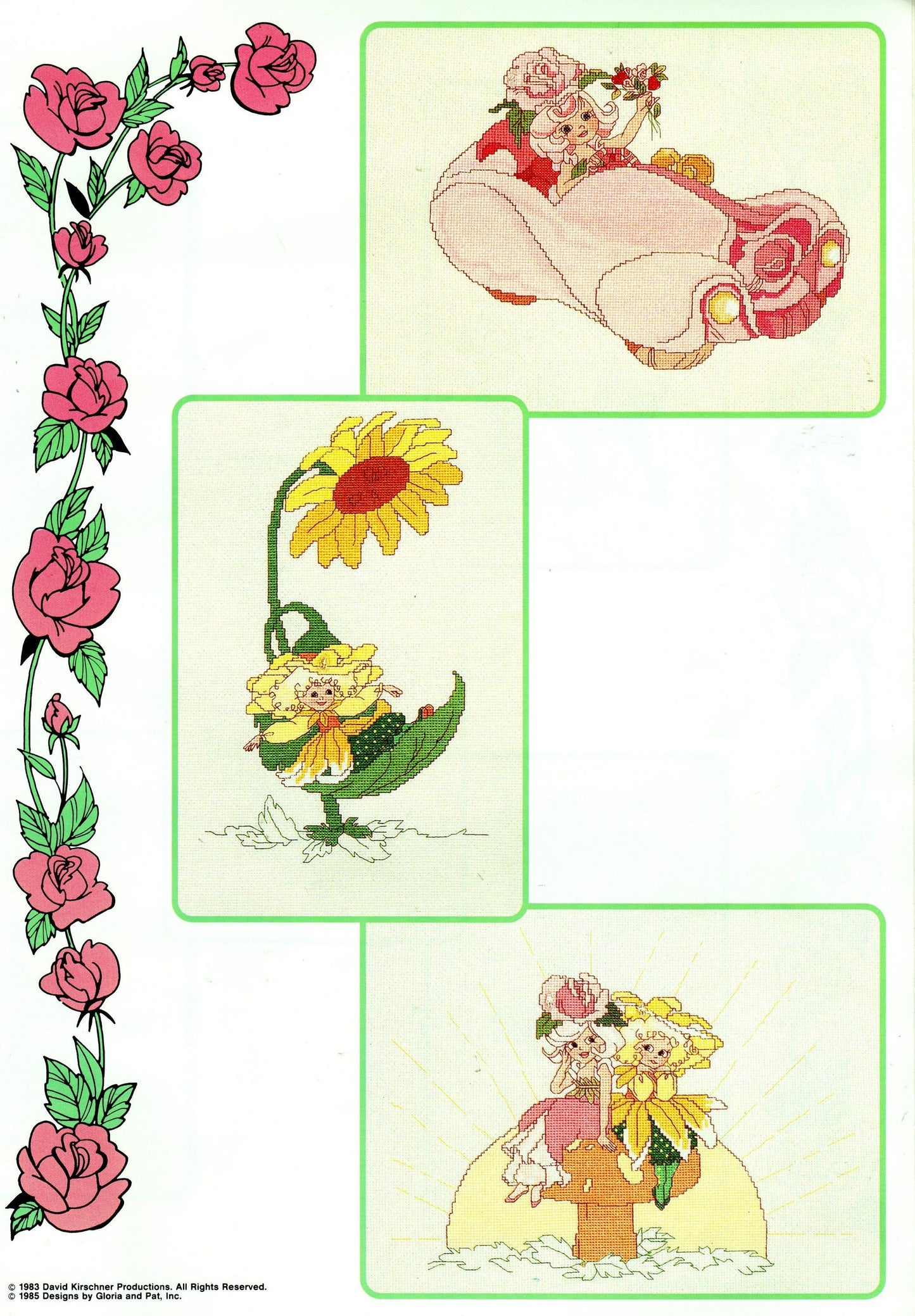 Vintage Rose Petal Place Counted Cross Stitch Patterns PDF Collection 18 Designs by Gloria & Pat Instant Download 1984