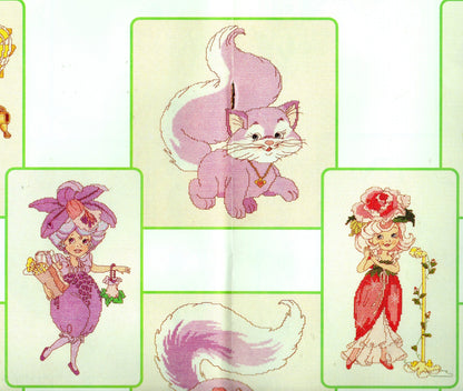 Vintage Rose Petal Place Counted Cross Stitch Patterns PDF Collection 18 Designs by Gloria & Pat Instant Download 1984