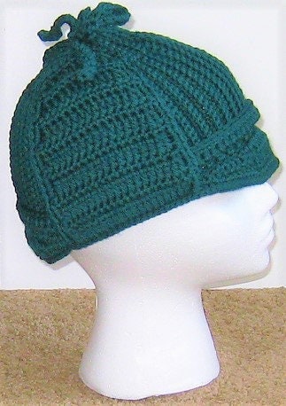 Vintage Crochet Pattern Deer Stalker Sherlock Holmes Hat Hunter Cap with Earflaps Instant Digital Download Deerstalker Hat 10 Ply