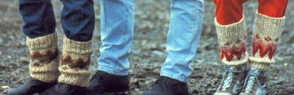 Vintage Knitting Pattern Nordic Lopi Icelandic Wool Pullover Knit Sweaters Hat & Legwarmers Set PDF Instant Digital Download Womens Mens