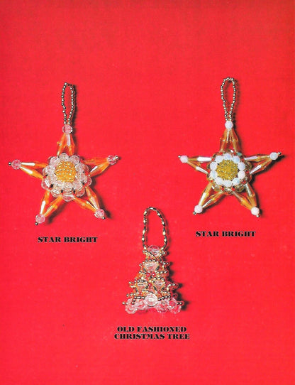 Vintage Beading Patterns Mini Christmas Bead Ornaments 18 Bead-O-Rama Designs PDF Instant Digital Download Mini Small Holiday Tree Trim