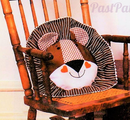 Vintage Sewing Pattern Cute Fabric Lion Head Pillow and Wall Hanging PDF Instant Digital Download Jungle Safari Nursery Childs Room Decor