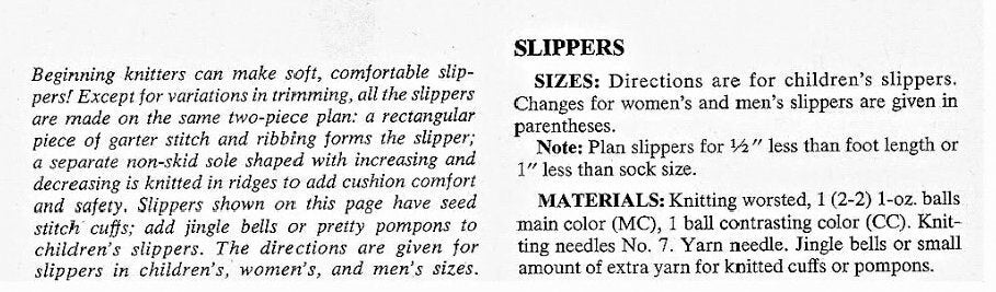 Vintage Knitting Pattern Quick Easy Knit Family Slippers Shoes PDF Instant Digital Download Retro Womens Mens Kids Seed Stitch Cuffs 10 Ply