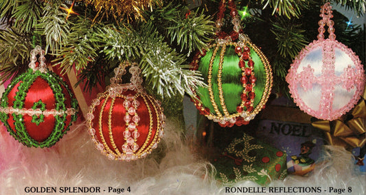 Vintage Beading Patterns Christmas Jingle Beads PDF Instant Digital Download Beaded Xmas Ornaments & Holiday Decor 11 Projects eBook