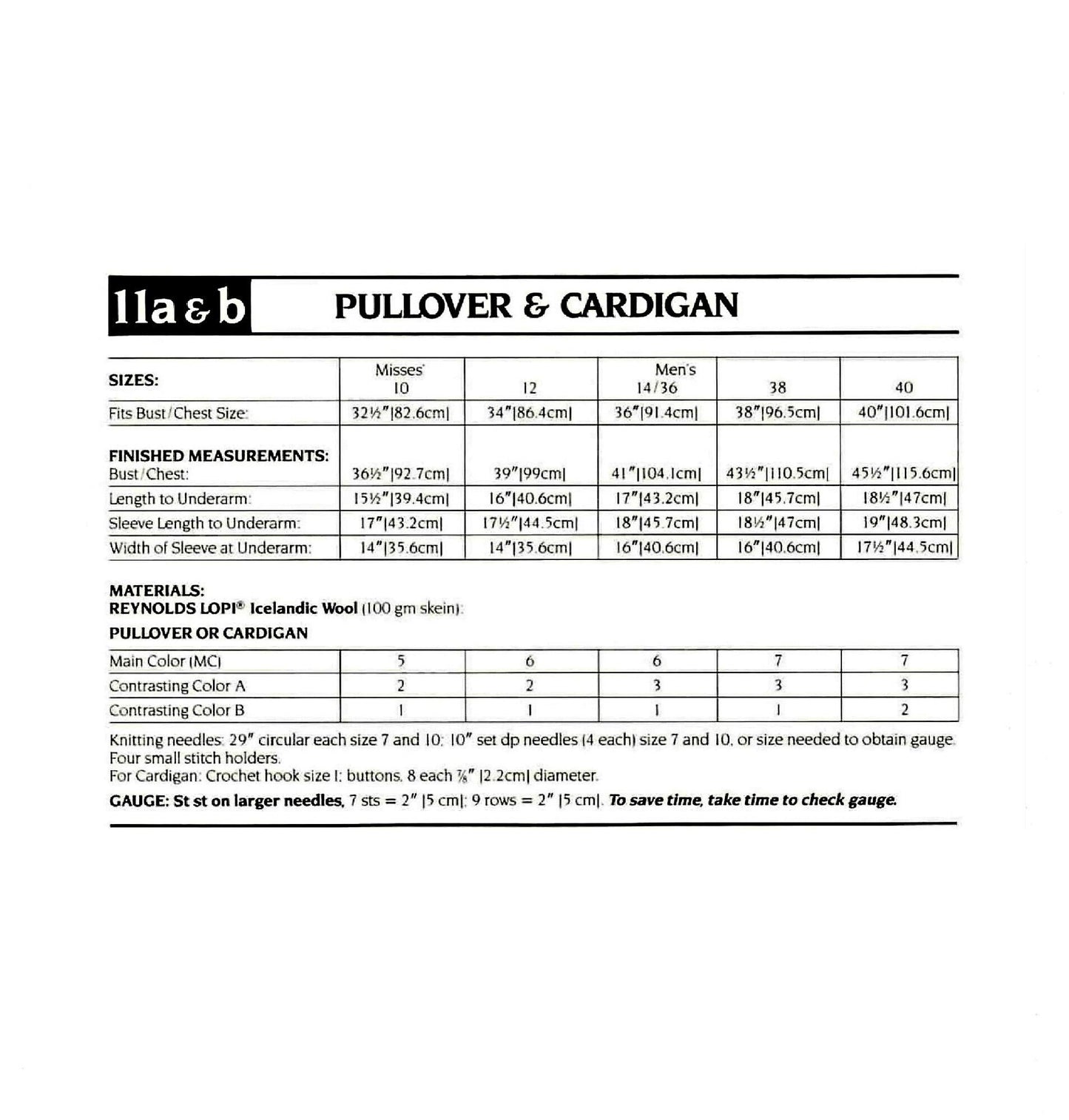 Vintage Knitting Pattern Nordic Icelandic Knit Wool Sweaters Pullover & Cardigan PDF Instant Digital Download Unisex Fair Isle 12 Ply