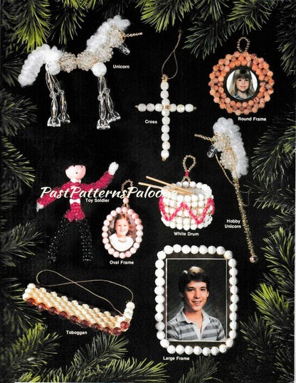 Vintage Beading Patterns Beaded Nostalgia Tree Ornaments and Treasures 23 Designs PDF Instant Digital Download Christmas Ornaments