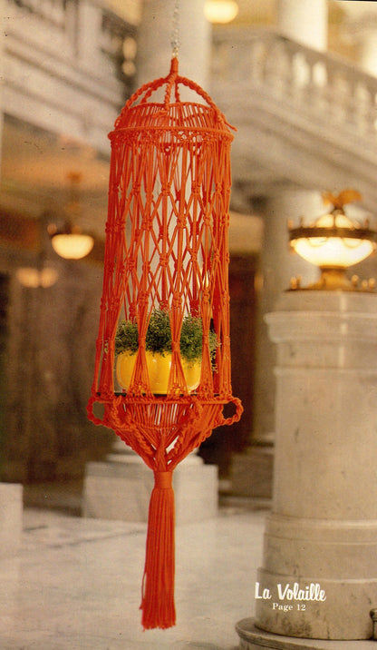 Vintage Macrame Elegance III Patterns Book PDF Instant Digital Download 25 Projects 1970s Wall Art Pot Hangers Curtains Nursery Knotwork