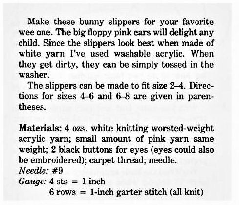 Vintage Knitting Pattern Childrens Cute Classic Bunny Slippers PDF Digital Download 10 Ply 2-8 Years Toddler to Big Kid
