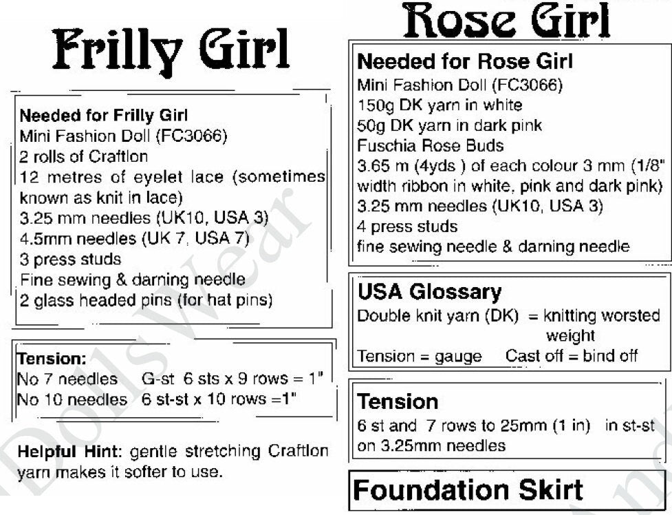 Vintage Knitting Pattern Knit Fashion Doll Toilet Roll Covers 11.5 Inch Dolls PDF Instant Digital Download Pretty Bathroom Tissue Holders