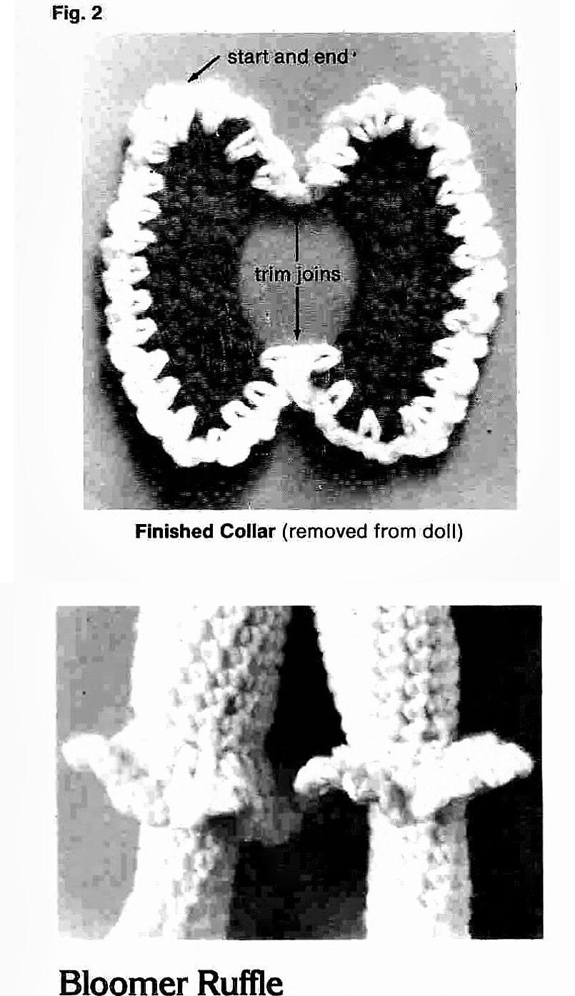 Vintage Crochet Pattern 16" Mrs Santa Claus Doll  PDF Instant Digital Download Dress Bonnet Apron 10 Ply