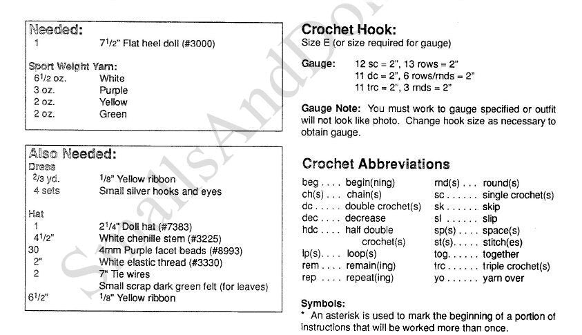 Vintage Crochet Pattern Pretty Doll Toilet Tissue Roll Cover Grape Cluster Dress 7.5 Inch Doll PDF Instant Digital Download Bathroom Holder