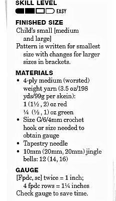 Vintage Crochet Pattern Kids Childrens Crocheted Elf Slippers Shoes Jingle Bells PDF Instant Digital Download 4 Ply 3 Sizes