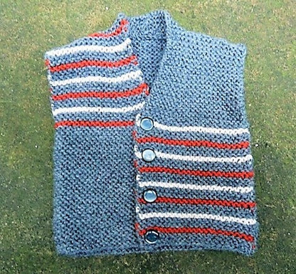 Vintage Knitting Pattern Knit Baby Boy Garter Stitch Classics 5 Pc Set PDF Instant Digital Download Quick Easy Simple 0-2 yrs DK 8 Ply