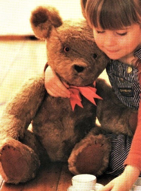 Vintage Sewing Pattern 24" Plush Traditional Classic Teddy Bear PDF Instant Digital Download Sewn Soft Toy Faux Fur Leather Paws