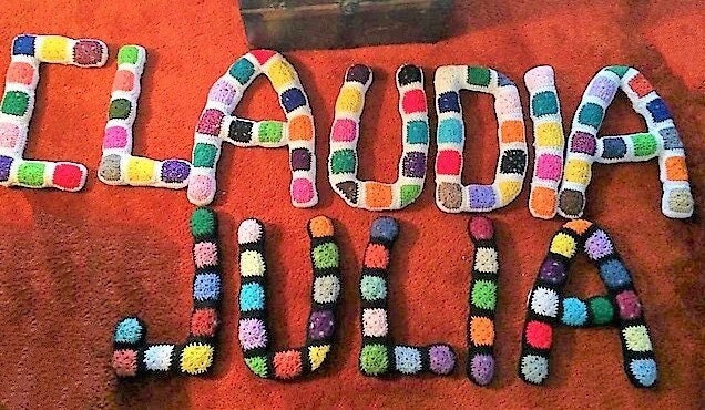 Vintage Crochet Pattern 17" Giant Alphabet Letters Toy ABCs Play Pillows PDF Instant Digital Download Retro Granny Squares