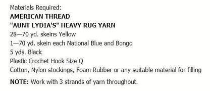 Vintage Crochet Pattern Giant Duck Soft Toy Floor TV Pillow Toddler Beanbag Play Seat PDF Instant Digital Download Amigurumi Play Cushion