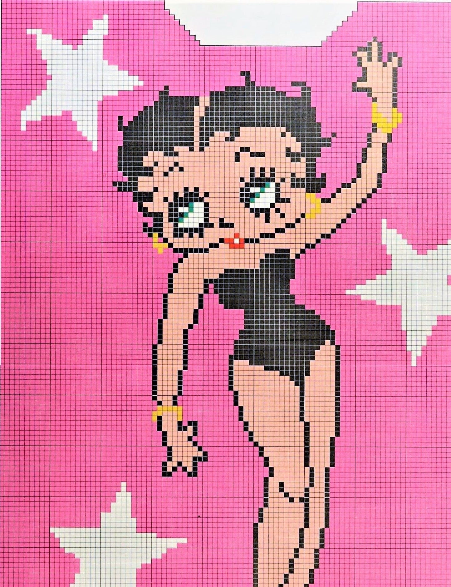 Vintage Knitting Pattern Womens Betty Boop Sweater PDF Instant Digital Download Ladies Retro Oversized Slouchy Jumper 10 Ply Mohair