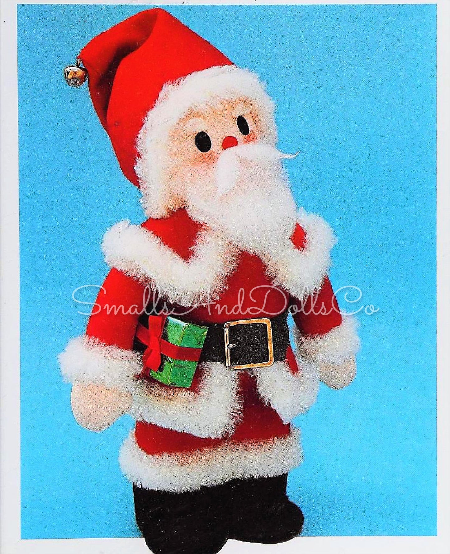 Vintage Sewing Pattern 12" Fabric Santa Claus Soft Sculpture Doll PDF Instant Digital Download Father Christmas