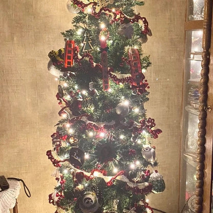 Vintage Crochet Pattern Easy Christmas Twist Garland PDF Instant Digital Download Crocheted Spiral Holiday Mantel or Tree Trim 10 Ply