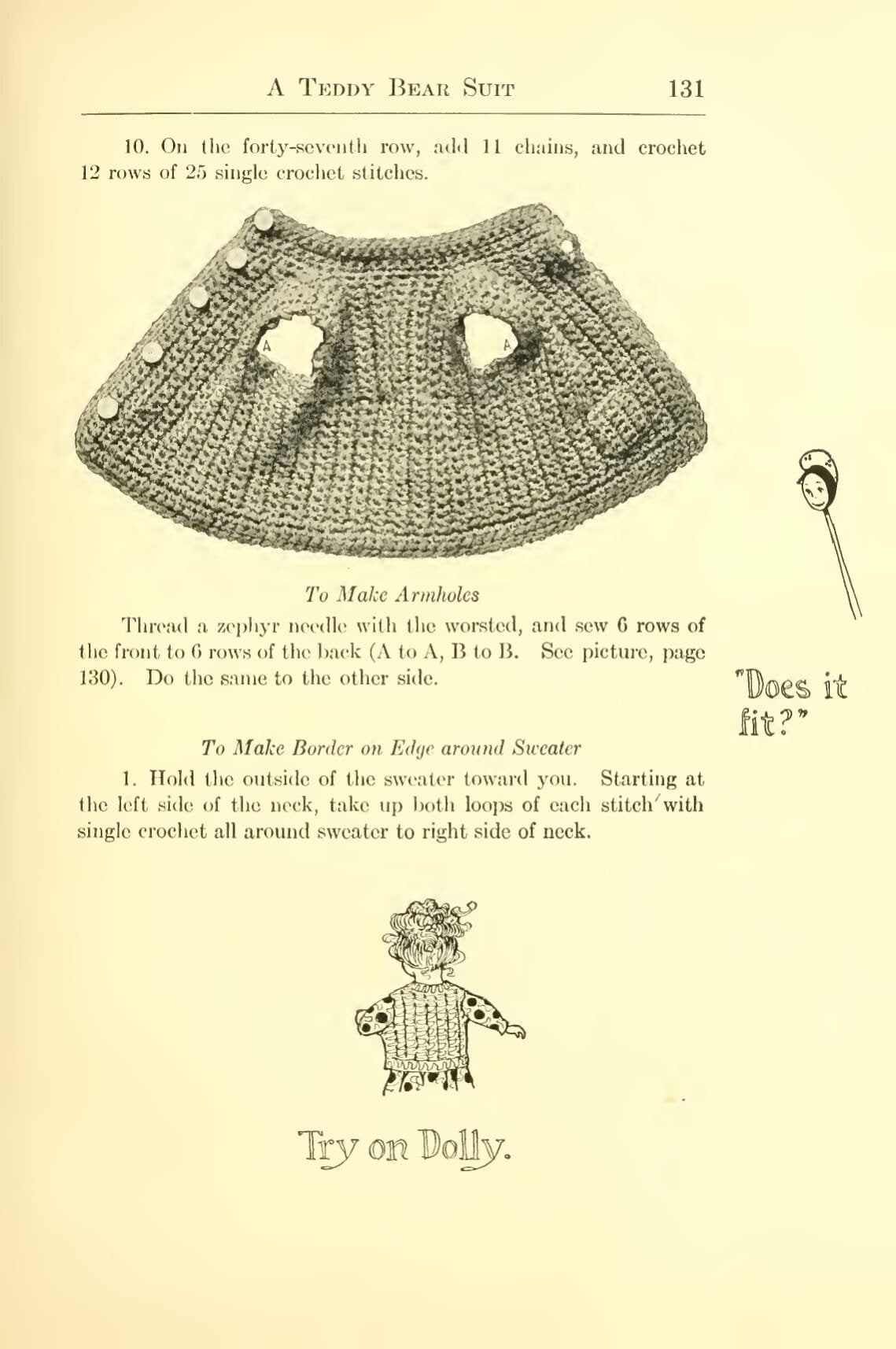Vintage Knit & Crochet Patterns 18" Dolls The Mary Frances Knitting and Crocheting Book Printable PDF Instant Digital Download Storybook