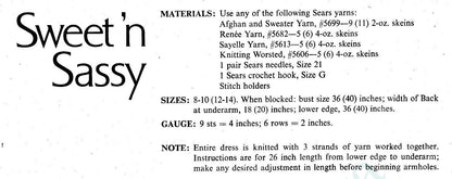 Vintage Knitting Pattern Womens Mod Go Go Mini Dress Retro 1960's PDF Instant Digital Download Boho Groovy Sassy Big Needle Chunky Knit
