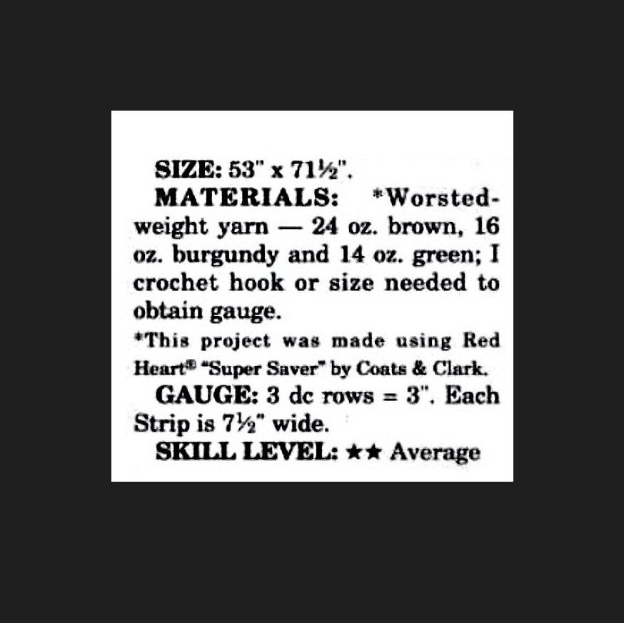 Vintage Crochet Pattern Lace Autumn Elegance PDF Instant Digital Download Beautiful Lacy Cable Paneled Blanket 53x71 10 Ply