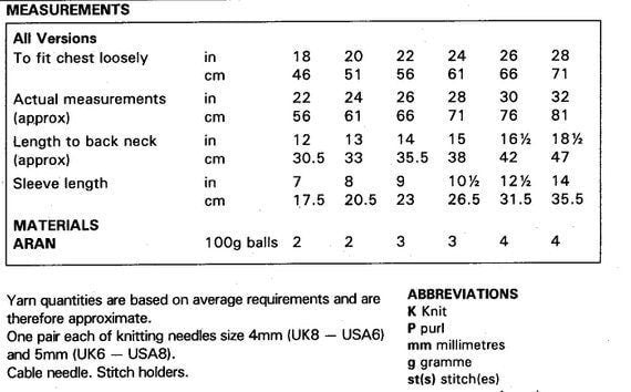 Vintage Knitting Pattern Baby Toddler Childrens Aran Paneled Pullover Sweaters Jumpers PDF Instant Digital Download 9m-9yrs DK 10 Ply