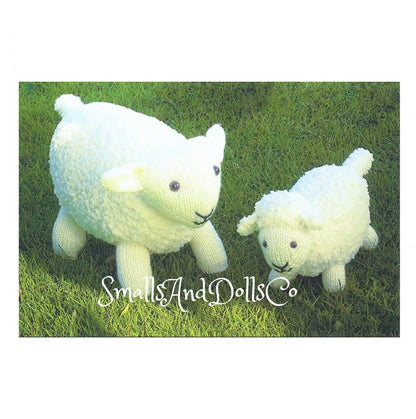 Vintage Knitting Pattern Knit Sheep and Lamb PDF Instant Digital Download Animal Amigurumi Ewe and Baby Soft Toys