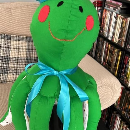 Vintage Sewing Pattern 27" Giant Calico Octopus Soft Toy Doll PDF Instant Digital Download Happy Octopus Stuffed Soft Sculpture Doll