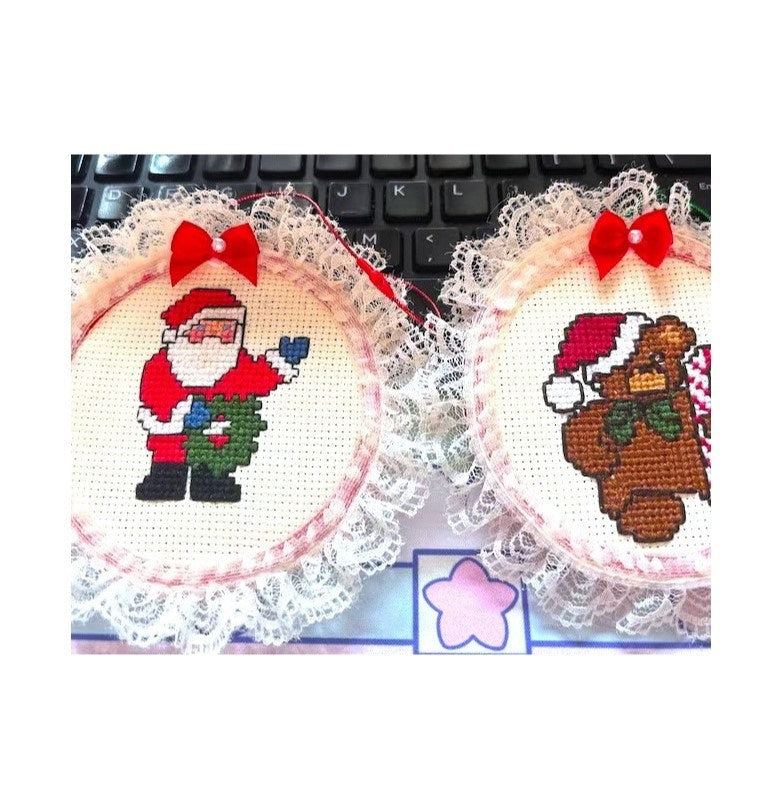 Vintage Cross Stitch Patterns 50 Mini Country Christmas Ornaments PDF Instant Digital Download Classic Holiday Designs 2-3 Inch