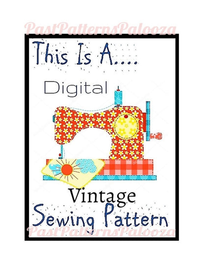 Vintage Sewing Pattern Calico Patchwork Christmas Tree Skirt PDF Instant Digital Download Sewn Quilted Fabric Squares Ruffled Edge 46"