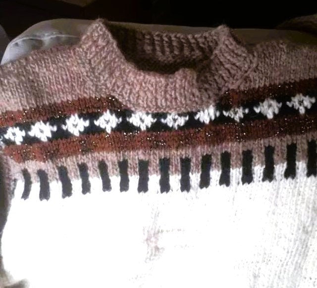 Vintage Knitting Pattern His Hers Indian Blanket Sweater & Jacket PDF Instant Digital Download Knit Unisex Cowichan Fair Isle Chunky 12 Ply