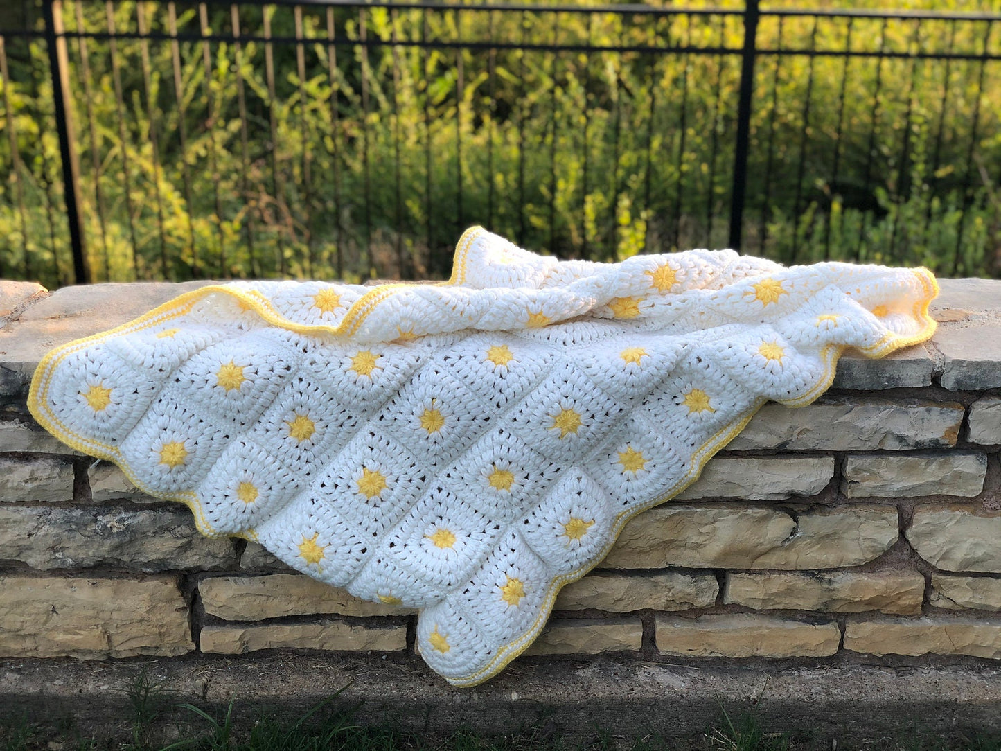 Vintage Crochet Baby Afghan Patterns Pretty Buttercup Squares and Granny Square Blankets PDF Instant Digital Download 10 Ply