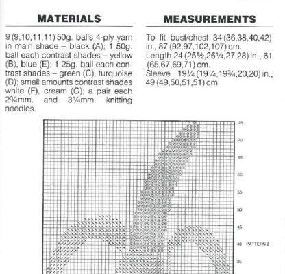 Vintage Knitting Pattern Funny Banana Sweater Jumper PDF Instant Digital Download Womens Mens Adults Novelty Pullover 4 Ply