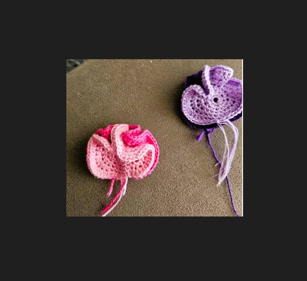 Vintage Crochet Pattern Roses & Sweet Peas Flowers PDF Instant Digital Download Artificial Wired Floral Arrangement Bouquet Crochet Cotton