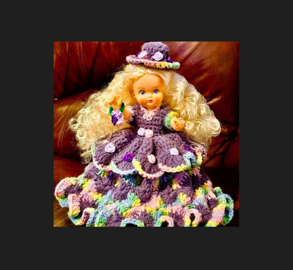 Vintage Crochet Patterns 6" Air Freshener Dolls Four Seasons Dress Outfits PDF Instant Digital Download Scented Sweeties 10 Ply