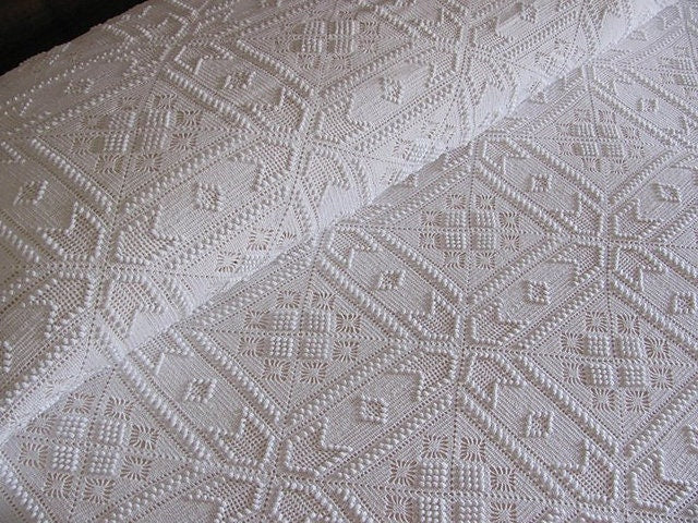 Vintage Crochet Pattern Mod Motif Door Curtain or Bedspread PDF Instant Digital Download Boho Granny Square Counterpane