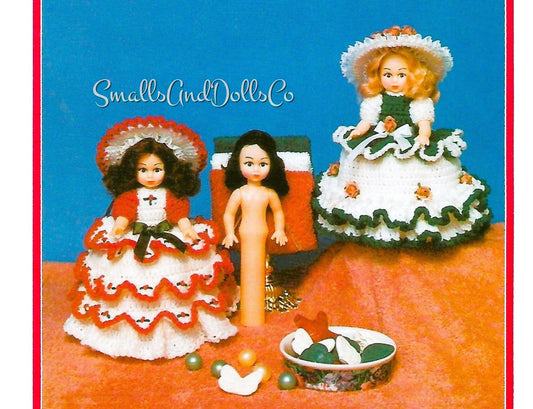 Vintage Crochet Pattern Pretty Bathroom Dolls Tissue Roll Covers Toppers PDF Instant Digital Download Toilet Paper Roll Holders 2 Designs