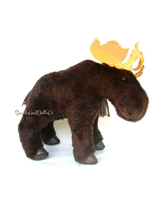 Vintage Sewing Pattern 16" Mighty Moose Faux Fur Fabric Soft Sculpture Plush Toy PDF Instant Digital Download Stuffed Canadian Forest Animal