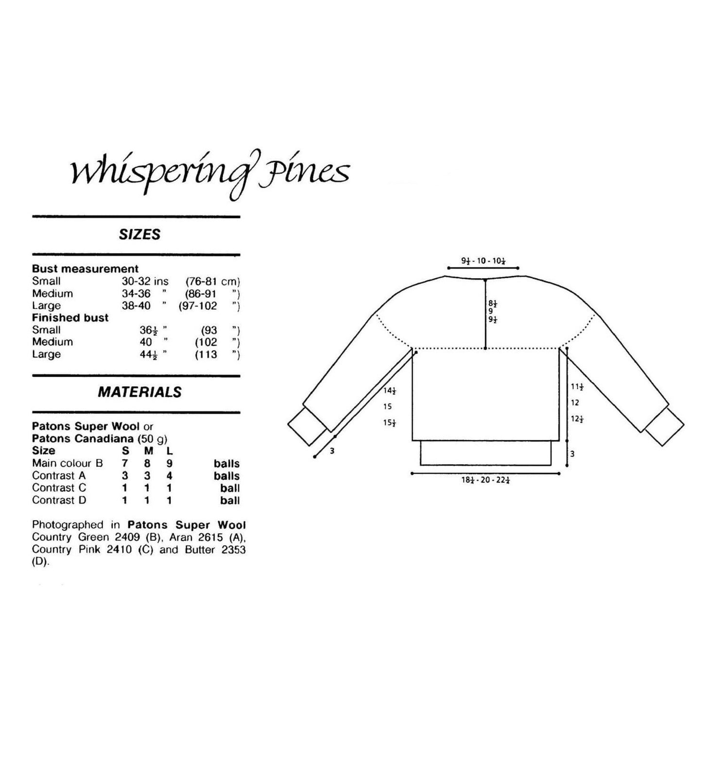 Vintage Knitting Pattern Womens Nordic Pine Tree Leaf Sweater Fair Isle Yoke PDF Instant Digital Download Fairisle Pullover Jumper 10 Ply